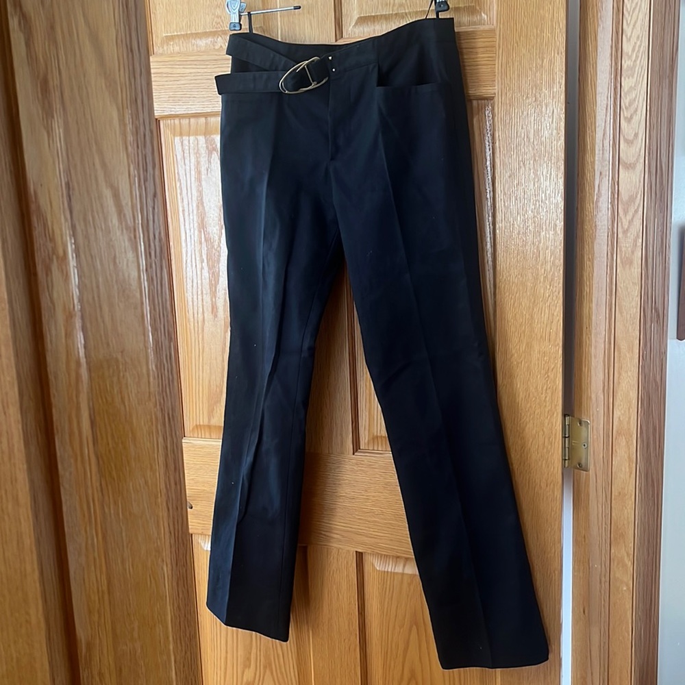 Gucci Straight leg low rise black pants size 42